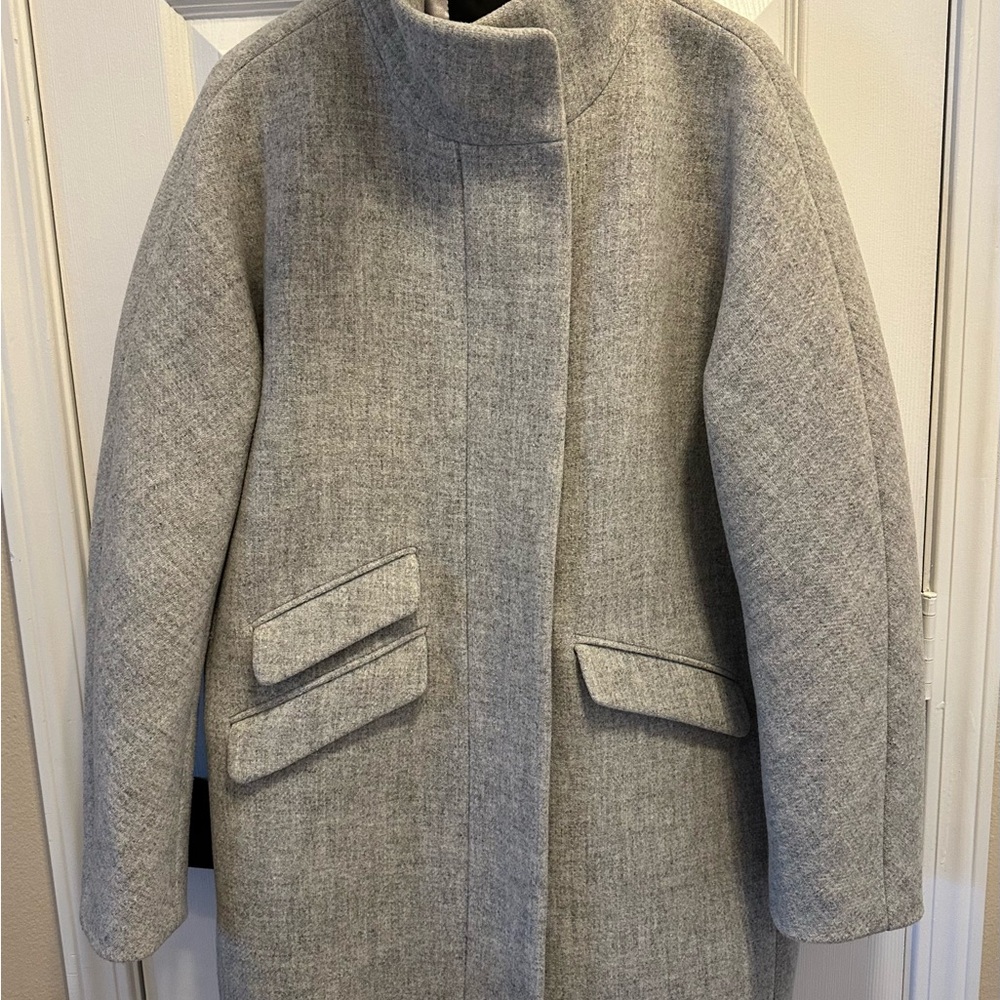 J. Crew Toscana Coat in Italian Stadium-Cloth Wool Blend